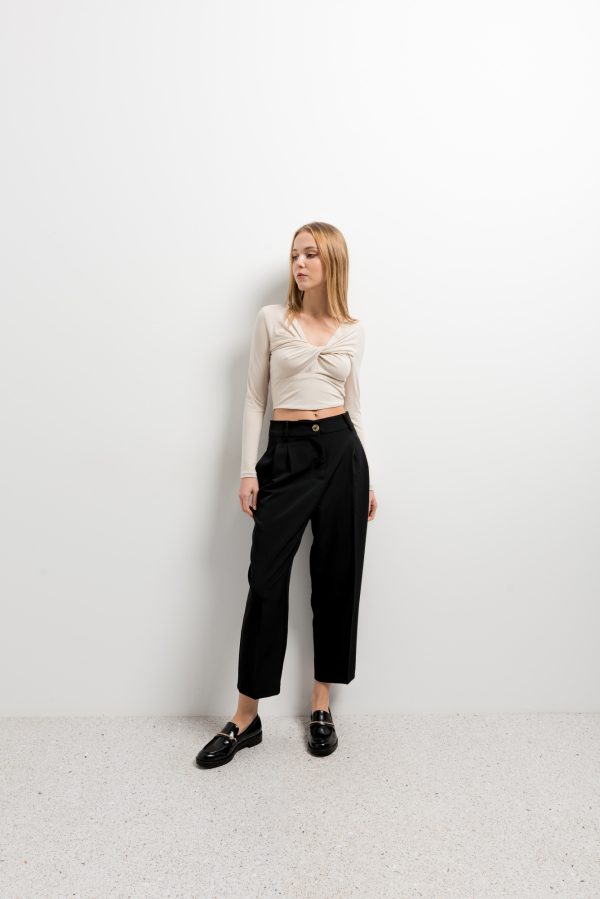 camiseta punto nudo-negro-l