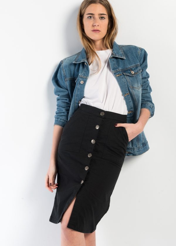 FALDA MIDI CON BOTONES - Imagen 3