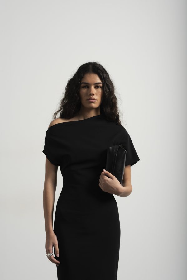 VESTIDO MIDI ASIMÉTRICO - Imagen 2