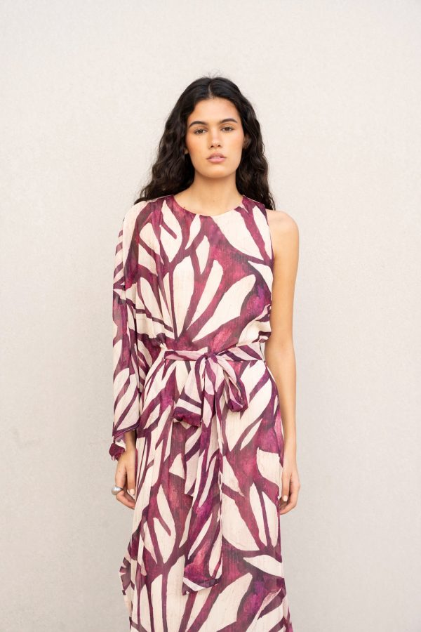 VESTIDO ASIMETRICO ESTAMPADO - Imagen 2