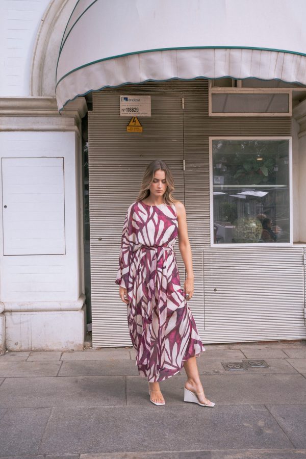 VESTIDO ASIMETRICO ESTAMPADO - Imagen 7