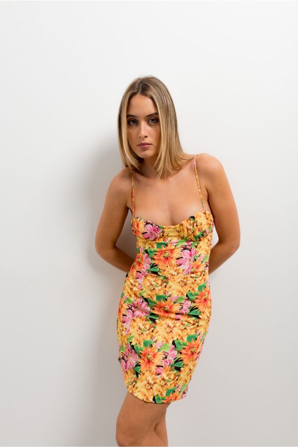 VESTIDO ESTAMPADO CORSETERO - Imagen 2