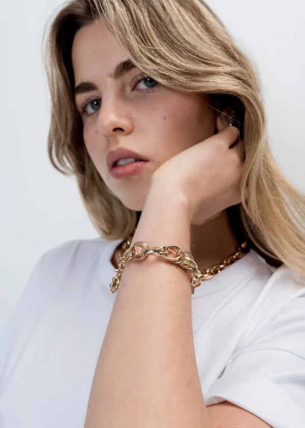 Pulsera eslabones combinado