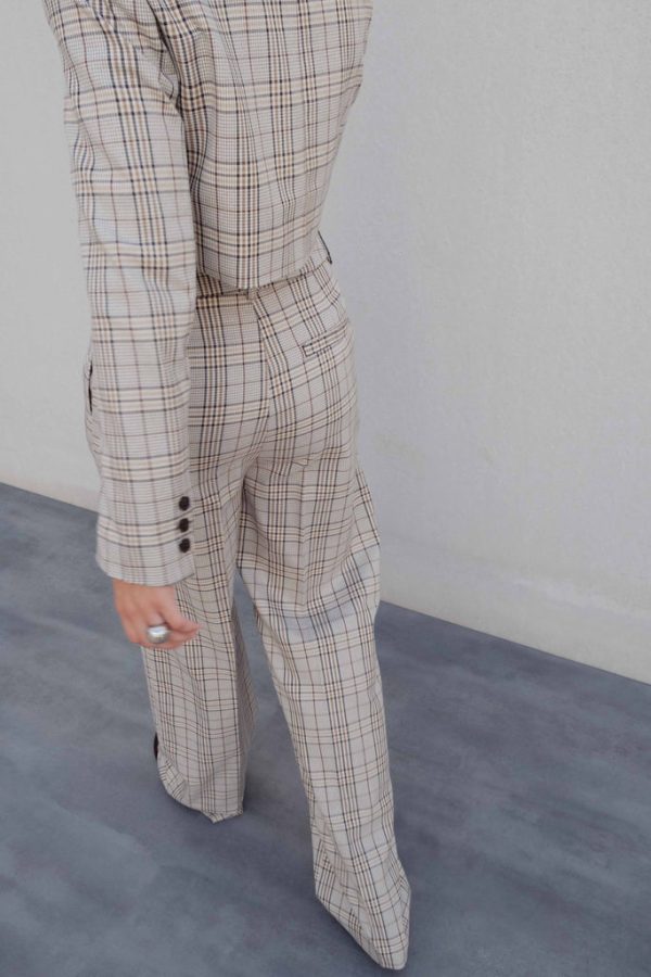 CHAQUETA CROPPED CUADROS - Imagen 4