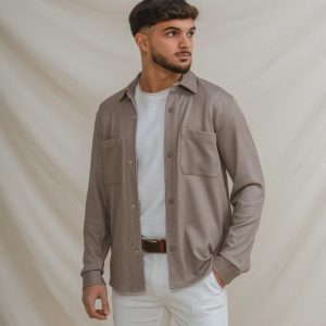 SOBRECAMISA PUNTO BEIGE