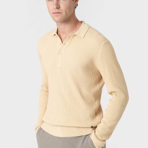 JERSEY CANALÉ CUELLO CAMISERO AMARILLO