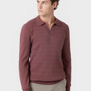 JERSEY POLO BURDEOS