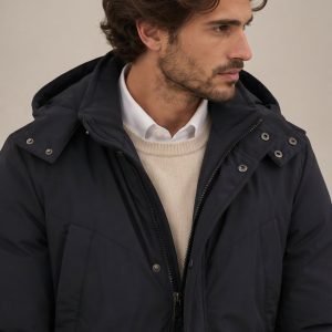 PARKA AZUL CAPUCHA